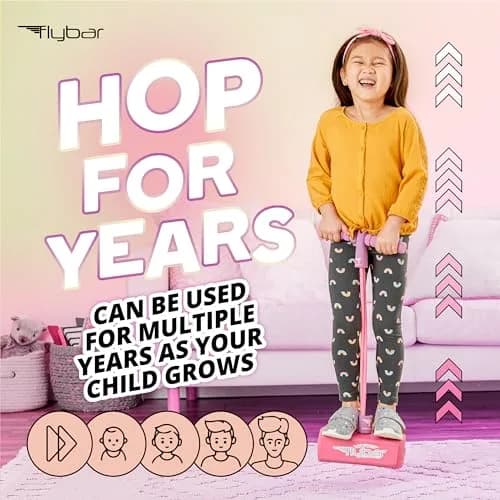 Flybar My First Foam Pogo Jumper for Kids (Pink) | ASTM-Tested Educational Toy for Ages 3+ thumbnail 6