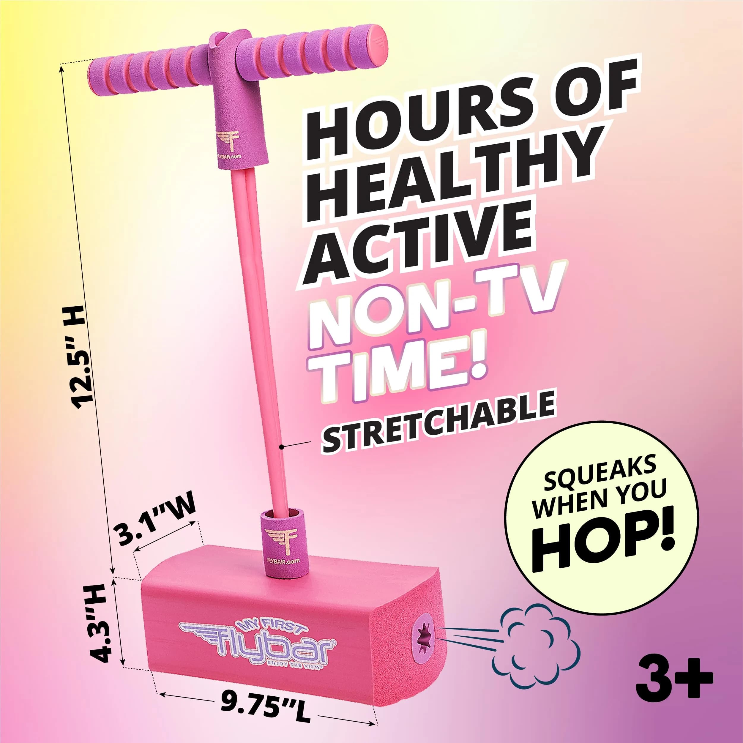 Flybar My First Foam Pogo Jumper for Kids Ages 3+ | Safe & Durable Indoor/Outdoor Toy - Pink - view 4