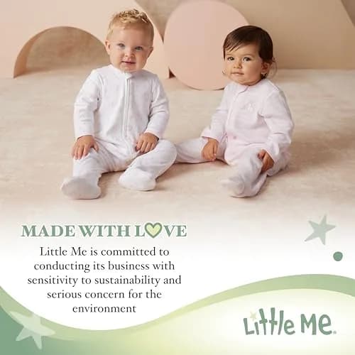 Little Me Baby-Boys Bodysuit 3 Pack | Soft Cotton, Newborn to 9M thumbnail 7