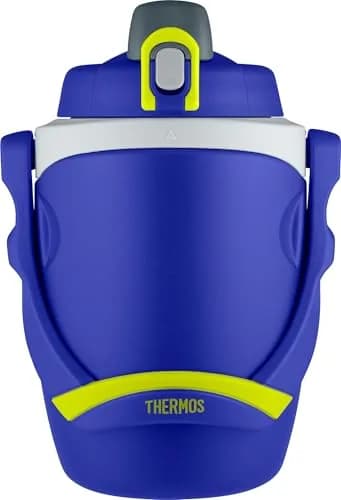Thermos 64 Ounce Foam Insulated Hydration Bottle, Blue | Keeps Water Cold 12H thumbnail 1