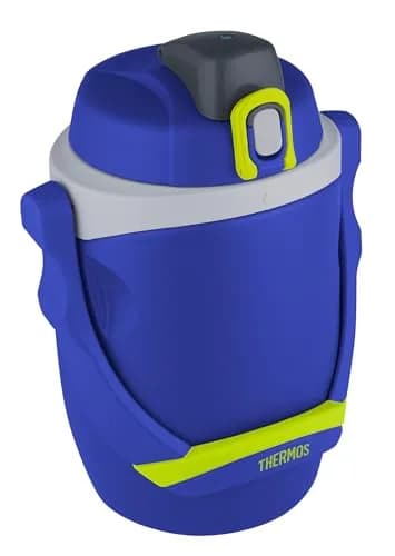 Thermos 64 Ounce Foam Insulated Hydration Bottle, Blue | Keeps Water Cold 12H thumbnail 2