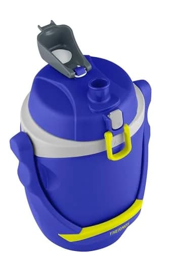 Thermos 64 Ounce Foam Insulated Hydration Bottle, Blue | Keeps Water Cold 12H thumbnail 3