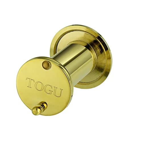TOGU TG2814YG-PVD Gold Solid Brass Door Viewer Peephole with Privacy Cover | 220-Degree View, UL Listed thumbnail 3