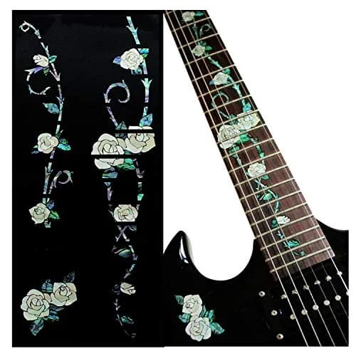 Inlaystickers Gypsy Rose Guitar Inlay Sticker | Real Shell Inlay for Acoustic & Classical Guitars thumbnail 1