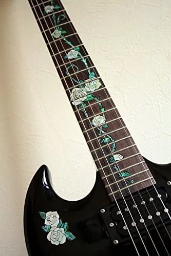 Inlaystickers Gypsy Rose Guitar Inlay Sticker | Real Shell Inlay for Acoustic & Classical Guitars thumbnail 3