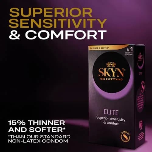 SKYN Elite Ultra-Thin Lubricated Latex-Free Condoms 10 Count (10 Count) thumbnail 2