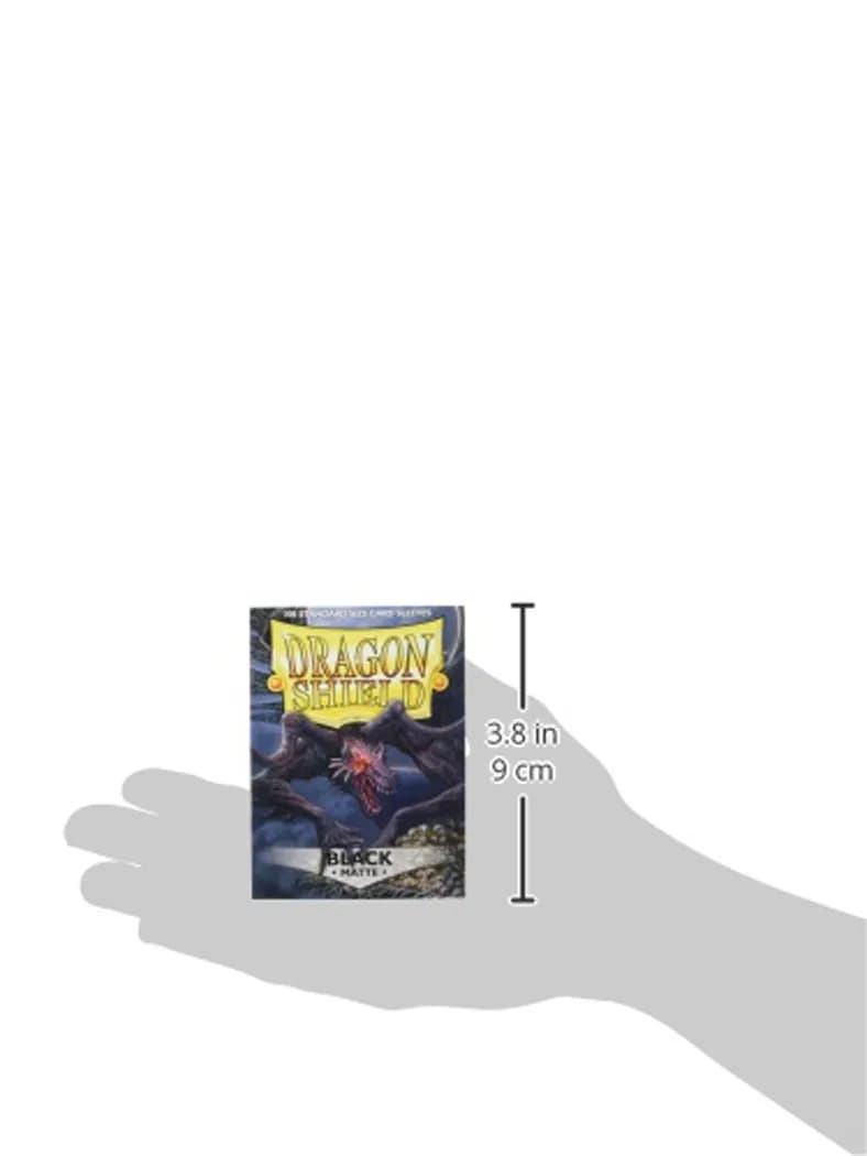 Dragon Shield Standard Size Matte Card Sleeves 100 CT Black | Smooth & Tough Premium TCG Sleeves - view 3