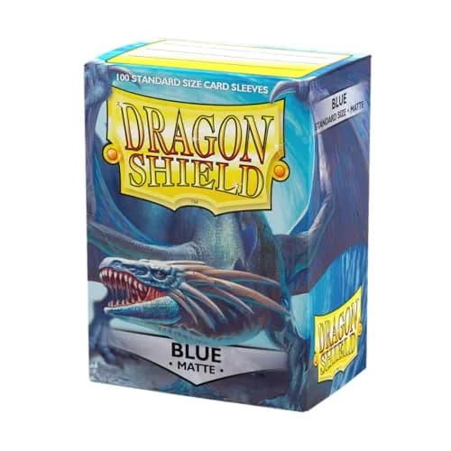 Dragon Shield Standard Size Matte Sleeves 100 CT Clear | Card Protection for Pokemon, MTG — Blue