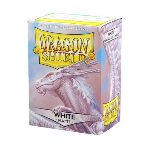 Dragon Shield Matte Card Sleeves Standard Size 100 CT White | Premium TCG Protection for Pokemon, MTG - main product image