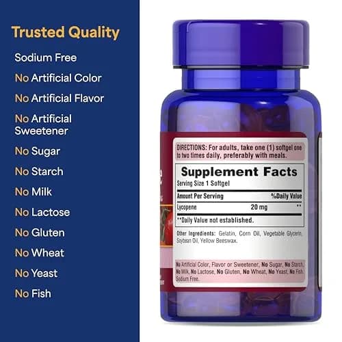 Puritan's Pride Lycopene 20mg | Powerful Antioxidant & Prostate Support (70-120 chars) thumbnail 6