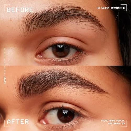 NYX PROFESSIONAL MAKEUP Micro Brow Pencil, Precise Eyebrow Pencil - Ash Brown | Ultra-Fine, Waterproof & Vegan thumbnail 3