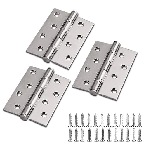 TOGU Brushed Nickel Door Hinge 4" x 3" | Heavy Duty Stainless Steel (70-120 chars) thumbnail 1