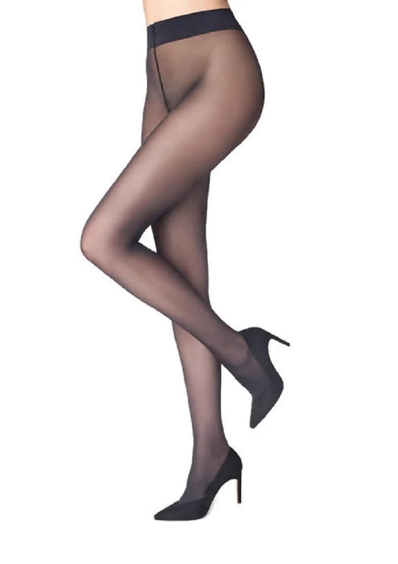 MARILYN Sheer Silky Tights 40 Denier | European Made, Dark Nude Fit (70-120 chars)