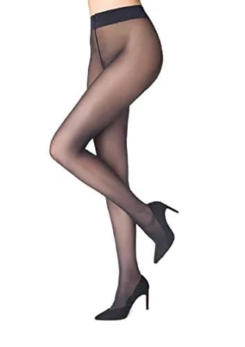 MARILYN Sheer Silky Tights 40 Denier | European Made, Dark Nude Fit (70-120 chars) thumbnail 1