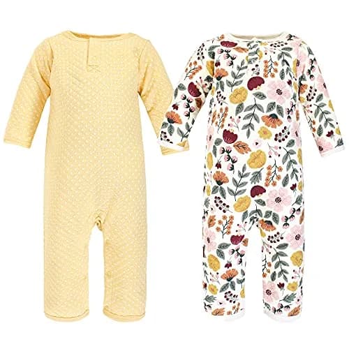 Hudson Baby Unisex Baby Premium Quilted Coveralls 0-3 Months | Fall Botanical, Cozy Cotton thumbnail 1