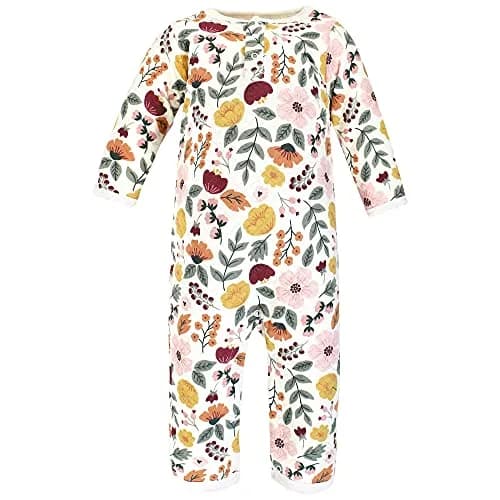 Hudson Baby Unisex Baby Premium Quilted Coveralls 0-3 Months | Fall Botanical, Cozy Cotton thumbnail 3