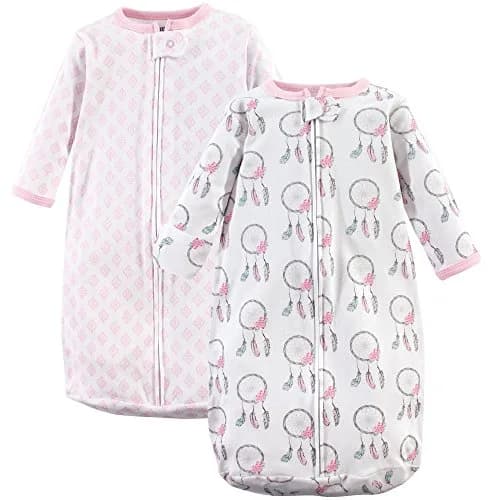 Hudson Baby Unisex Cotton Long-Sleeve Wearable Sleeping Bag, Sack, Blanket, Dream Catcher, 3-9 Months | Safe Sleep for Babies thumbnail 1