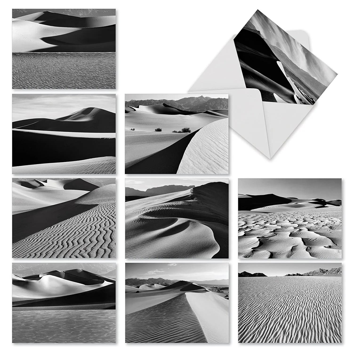 The Best Card Company 10 Mini Boxed Notecards Sandy Terrain Photos | Assorted Blank Greeting Cards for All Occasions — Sand Papers