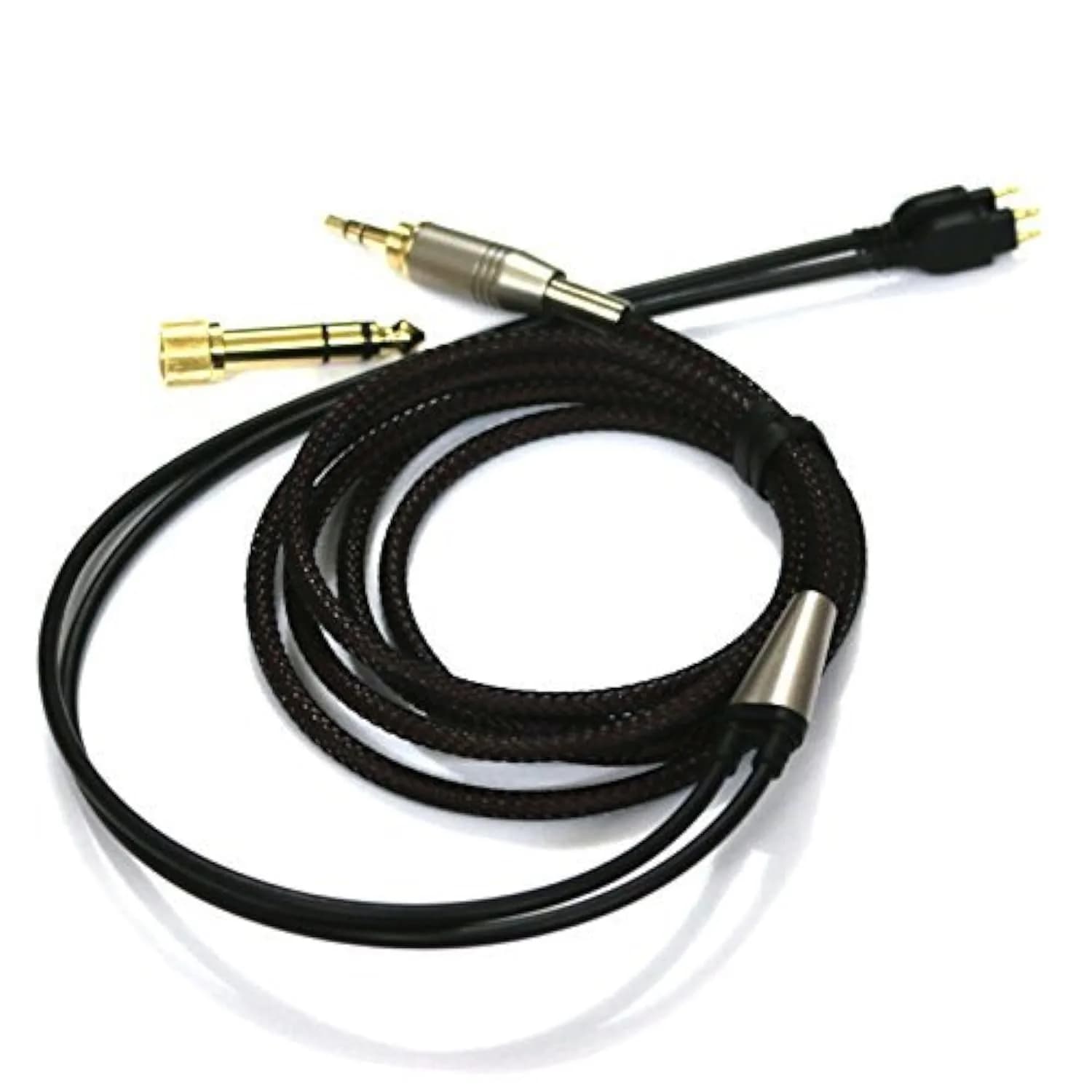 NewFantasia 1.5m (4.9ft) Audio Cable for Sennheiser HD650/HD600/HD580/HD660S/HD6XX | 3.5mm to 6.35mm Adapter - main product image
