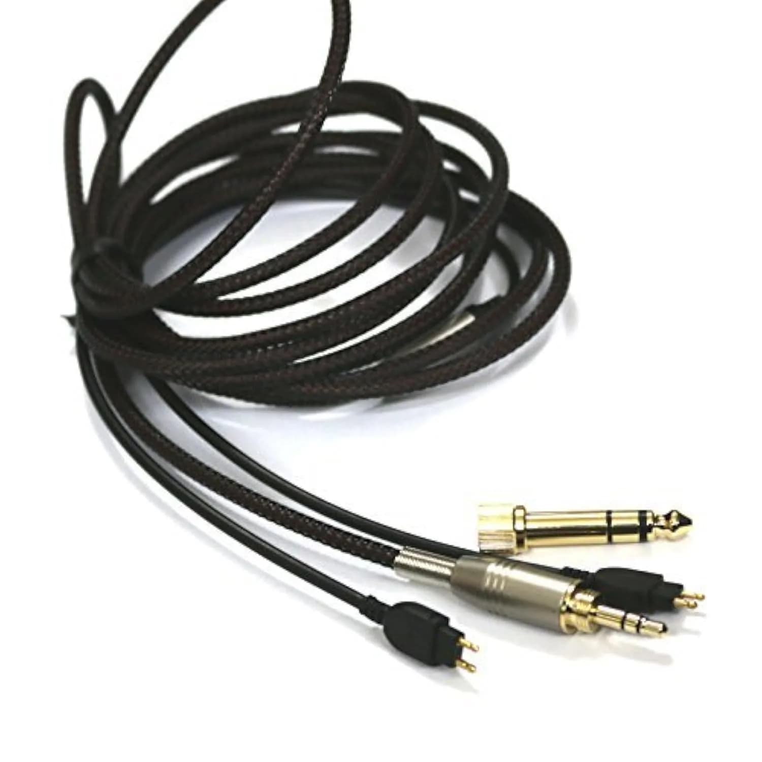 NewFantasia Replacement Audio Upgrade Cable for Sennheiser HD650, HD600, HD580, HD660S, Massdrop HD6XX Headphones | 2m (6.6ft) Braided OFC - main product image