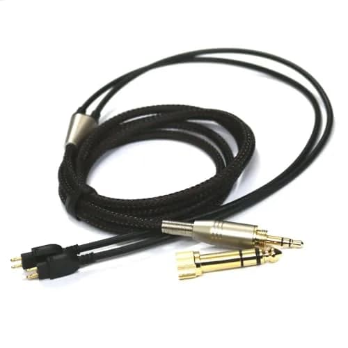 NewFantasia Replacement Audio Upgrade Cable for Sennheiser HD650, HD600, HD580, HD660S, Massdrop HD6XX Headphones | 2m (6.6ft) Braided OFC thumbnail 6