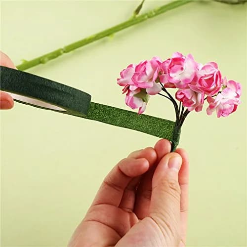 DECORA Floral Tape 1/2 inch x 30 yard | Dark Green, Self-Sealing for Floral Arranging thumbnail 5