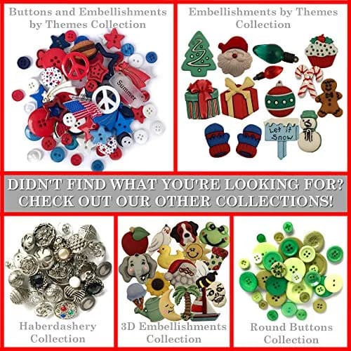 Buttons Galore and More Tiny & Micro Collection – 35 Pcs | Assorted Color & Size for Crafts & Sewing thumbnail 4