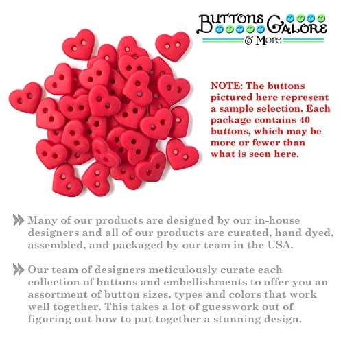 Buttons Galore and More Tiny & Micro Collection – 35 Pcs | Assorted Color & Size for Crafts & Sewing thumbnail 2