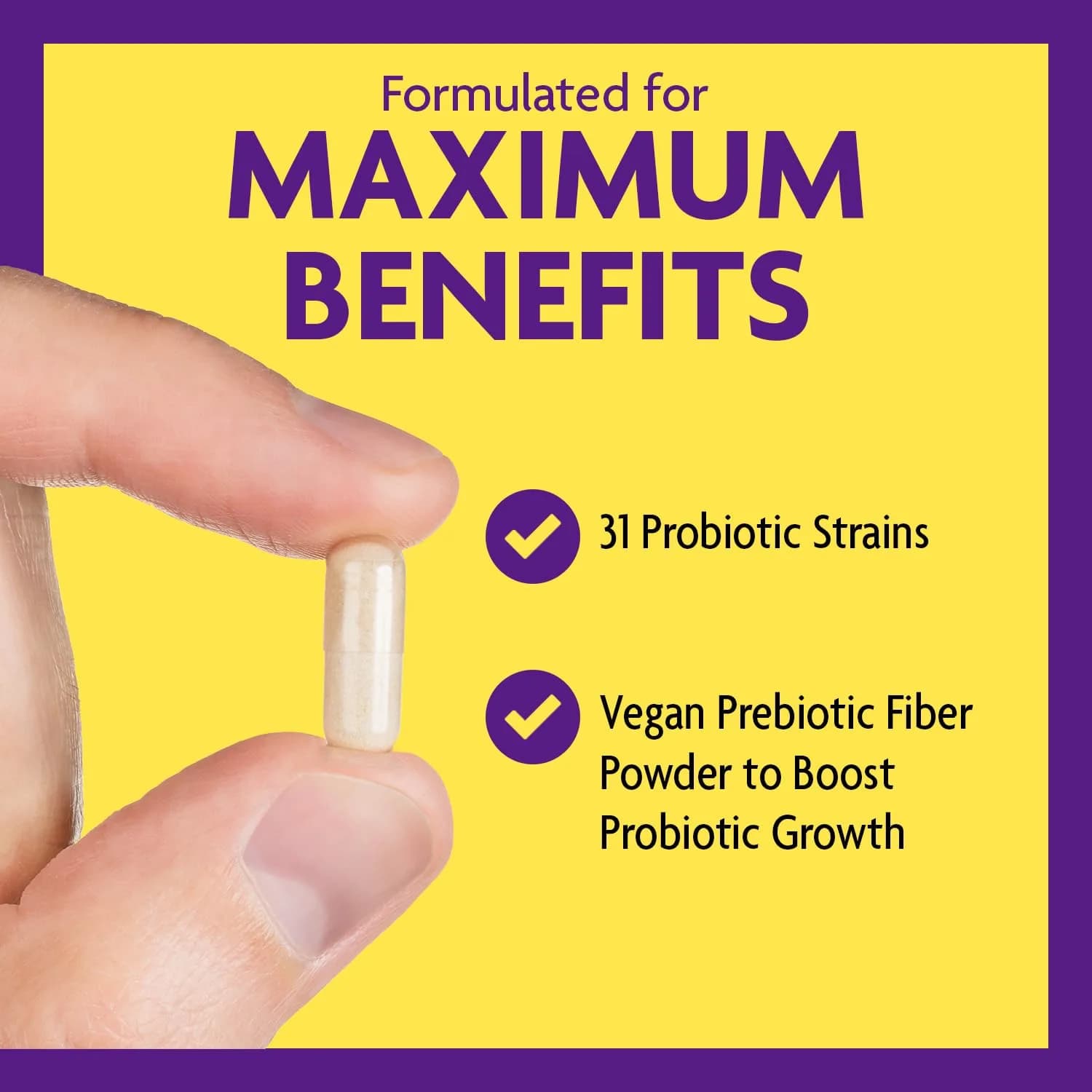 InnovixLabs Multi Strain Probiotics 50 Billion CFU | 31 Probiotic Strains + Prebiotic Fiber - view 4