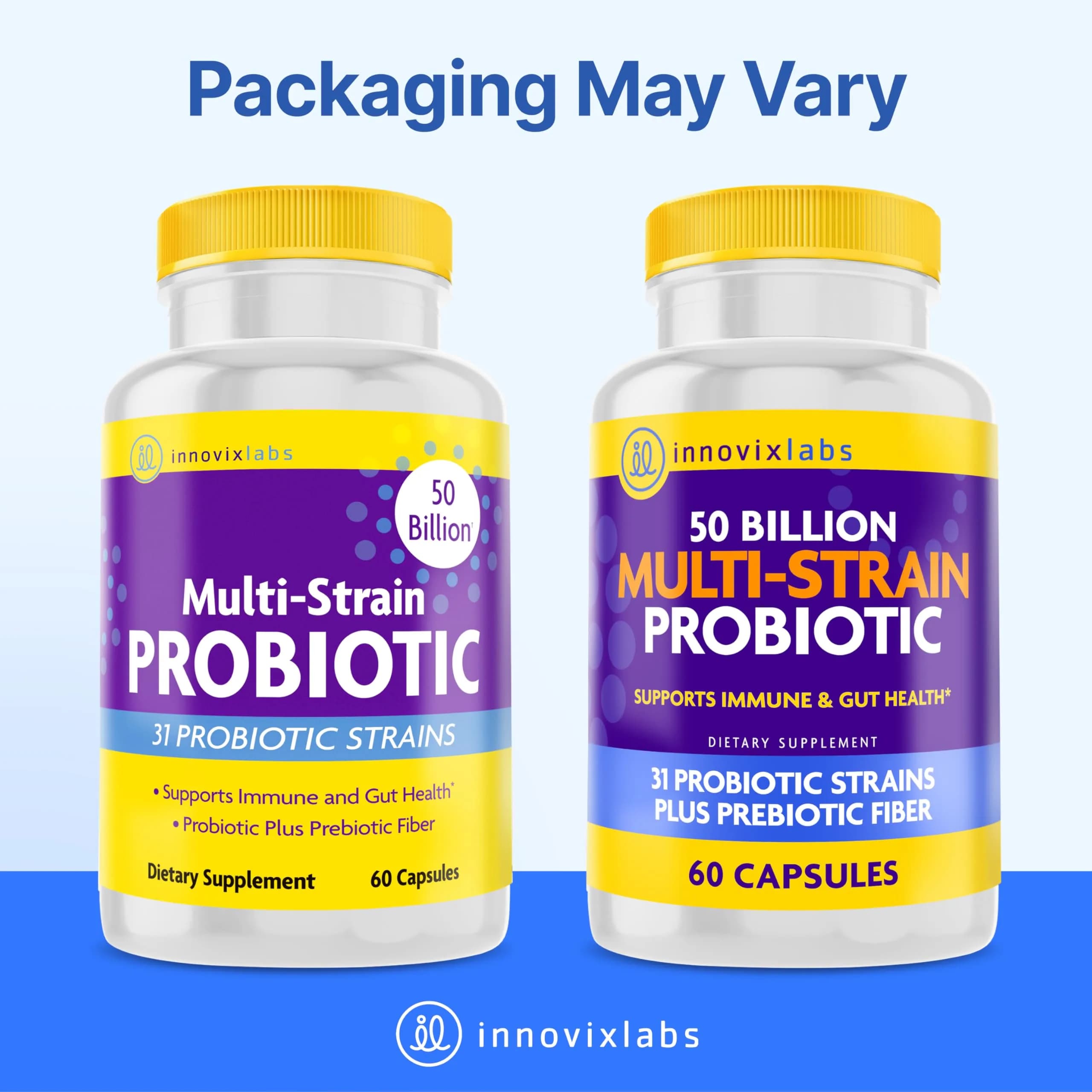 InnovixLabs Multi Strain Probiotics 50 Billion CFU | 31 Probiotic Strains + Prebiotic Fiber - view 9