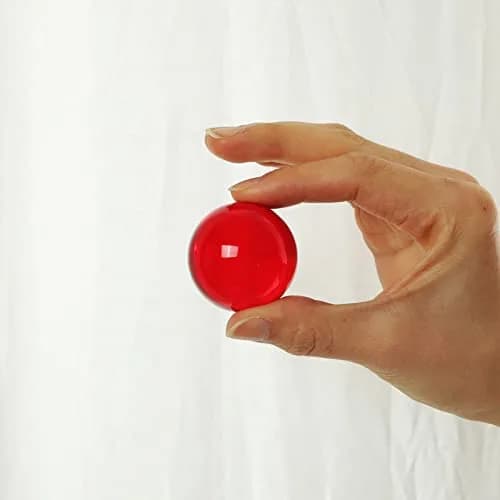 LONGWIN 40mm (1.6 inch) Solid Fengshui Crystal Ball | Red, Lead-Free, Meditation & Decor thumbnail 5