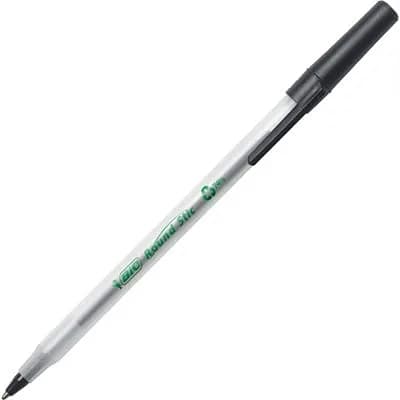 BIC Ecolutions Round Stic Ballpoint Pens, Medium Point (1.0mm), 50-Count Pack, Red Ink | Smooth Writing for Students & Office - view 4