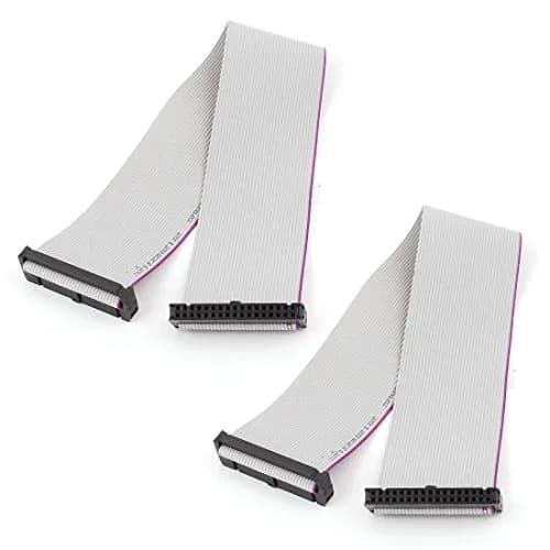 uxcell FC34P IDC Socket Extension Flat Ribbon Cable 30cm (12") | 34-Pin Female IDC Connectors thumbnail 1