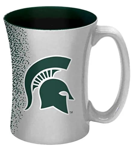 Boelter Brands NCAA Michigan State Spartans Mocha Mug 14-ounce | Unique Sculpted Design, Colorful Team Graphics, Microwave & Dishwasher Safe thumbnail 1