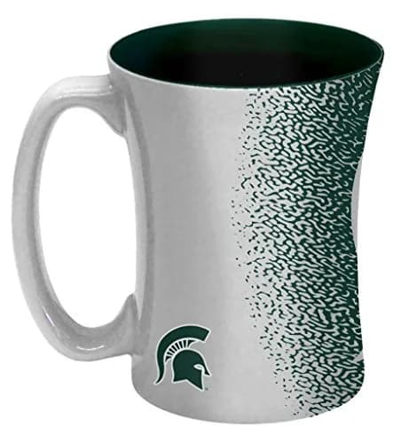 Boelter Brands NCAA Michigan State Spartans Mocha Mug 14-ounce | Unique Sculpted Design, Colorful Team Graphics, Microwave & Dishwasher Safe thumbnail 3
