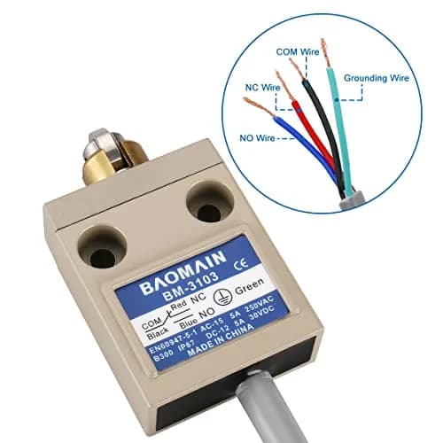 Baomain Limit Switch BM-3103 Cross Roller Plunger SPDT 5A IP67 | Heavy-Duty Industrial Control thumbnail 4