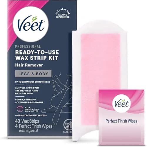 Veet Ready-To-Use Waxing Kit for Women, 44 Count (Pack of 3) | Effortless Hair Removal at Home thumbnail 9