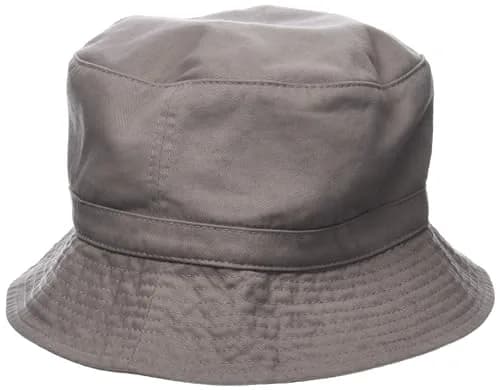 DECKY Polo Bucket Hat, Grey, L/XL | Washed Cotton, Snug Fit, Unconstructed Style thumbnail 1