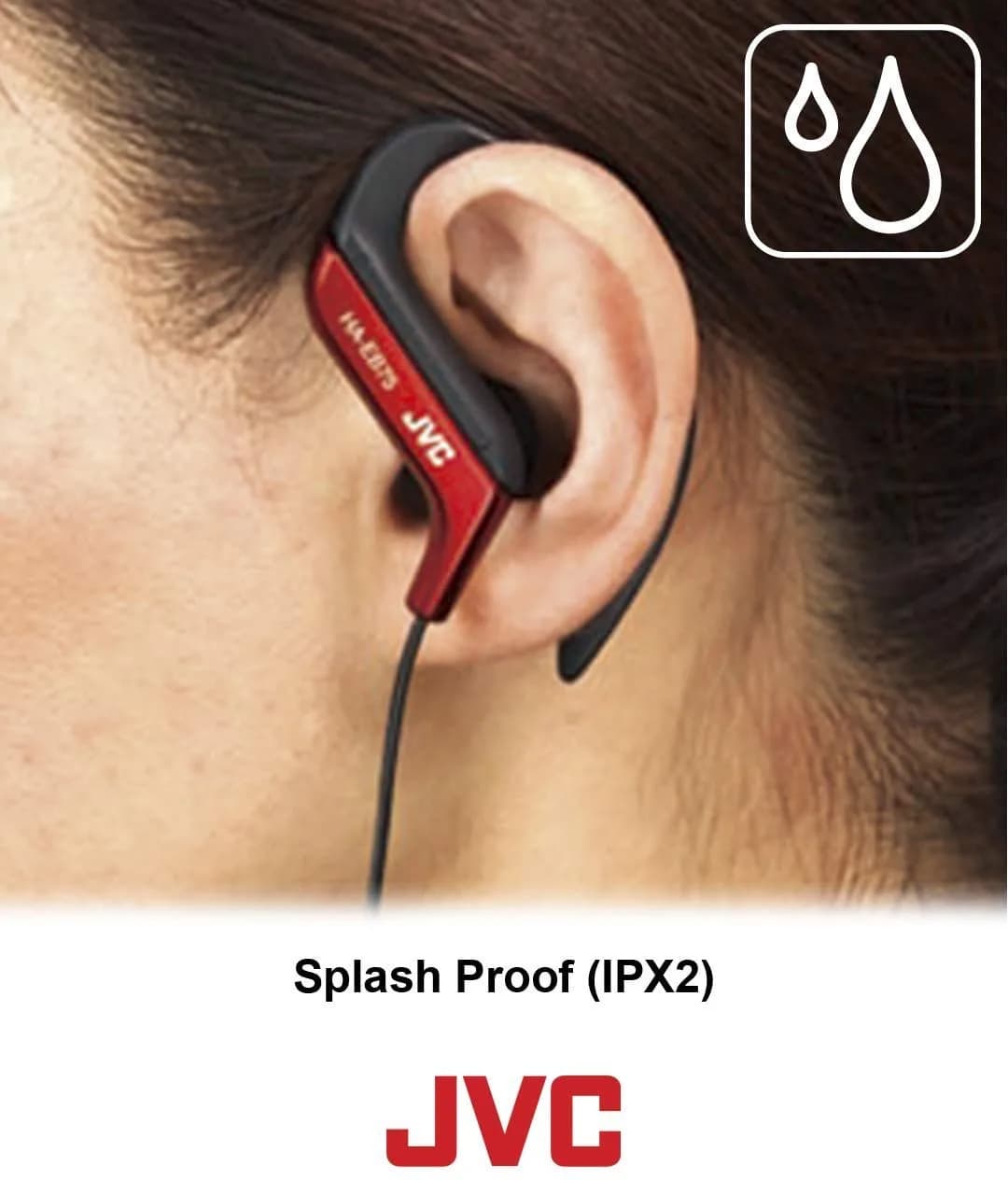 JVC Sports Clip Headphone, Green | Adjustable Secure Fit, Splash-proof, Wired - view 7