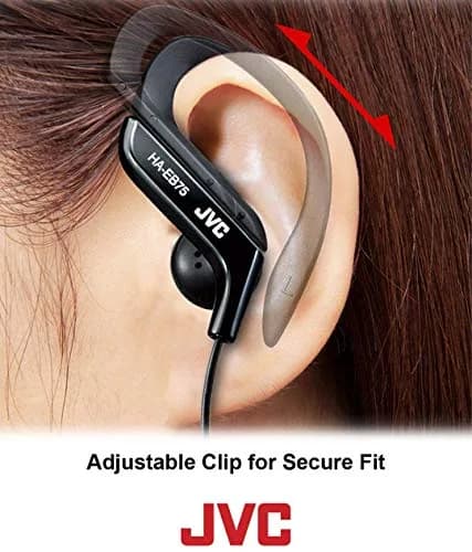 JVC Sports Clip Headphone, Green | Adjustable Secure Fit, Splash-proof, Wired thumbnail 2