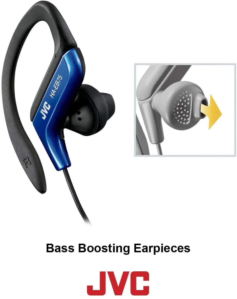 JVC Sports Clip Headphone, Green | Adjustable Secure Fit, Splash-proof, Wired - view 3