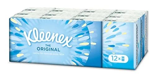 Kleenex The Original Tissues 12 Packs | Extra Soft & Strong Pocket Tissues thumbnail 1