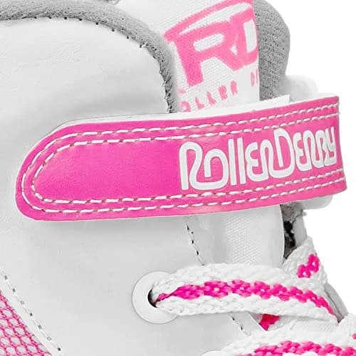 Roller Derby FireStar Youth Girl's Roller Skate White/Pink Size 1 | Comfortable & Stylish for Beginners thumbnail 4