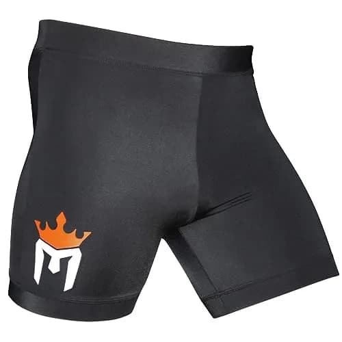 Meister MMA Crown Vale Tudo Fight Shorts - Black - 38/39 | Microfiber, Fitted, MMA & Kickboxing thumbnail 1