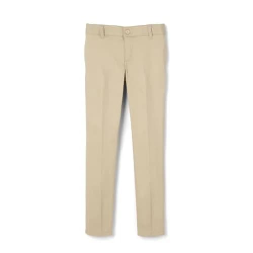 French Toast Girls' Skinny Fit Stretch Twill Pant, Khaki, 7 | School Uniform Essential with Stretch & Comfort thumbnail 1