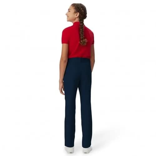 French Toast Girls' Adjustable Waist Stretch Twill Straight Leg Pant (7), Navy, Standard & Plus | Classic School Uniform Fit thumbnail 4