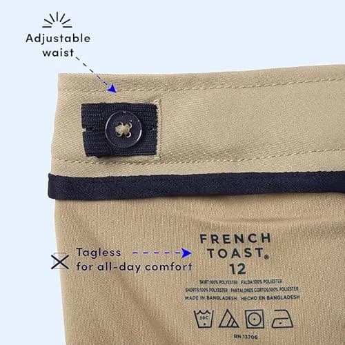 French Toast Skirt in Black 14 | Adjustable Waist, Pleated, Built-in Shorts thumbnail 5