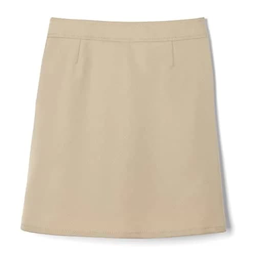 French Toast Girls' Adjustable Waist 2-Tab Scooter, Khaki, 14 | School Uniform Skirt with Built-in Shorts thumbnail 8