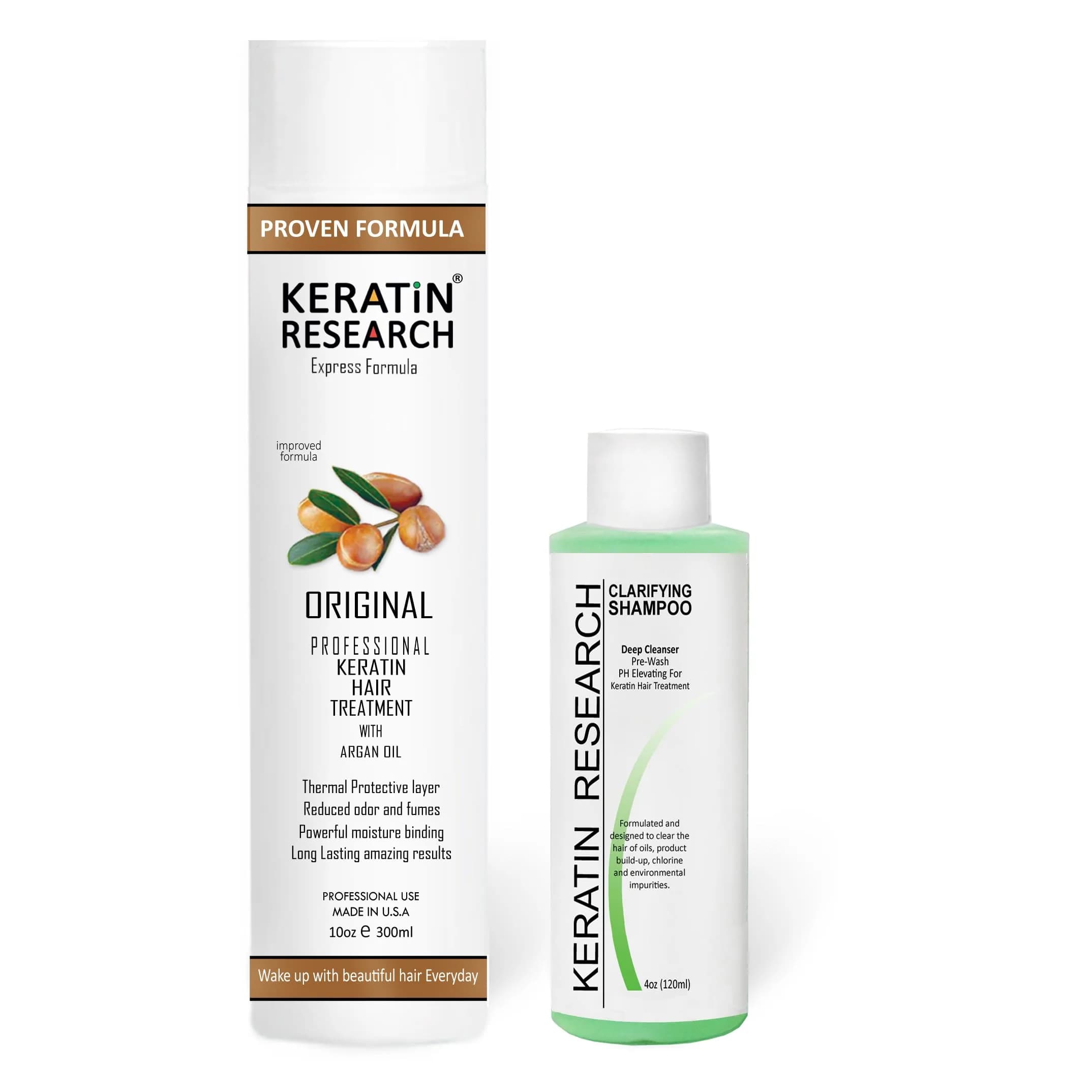 KERATIN RESEARCH Premium Advanced Brazilian Keratin Hair Complex Treatment 10 Fl Oz | Long-Lasting Straight & Smooth Hair — Natural