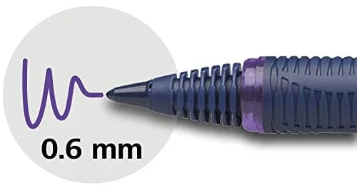 Schneider One Business Rollerball Pen, 0.6mm Fine Tip, Violet Ink, Box of 10 | Smooth Ink Flow, ISO 14145-2 Waterproof thumbnail 4